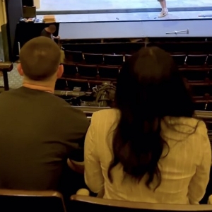 Video: Nick Jonas and Adrienne Warren Visit the Hudson Theatre for the First Time Photo