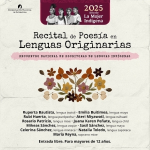 Poesía En Lenguas Originarias Resonará Por Primera Vez En La Sala Principal  Photo