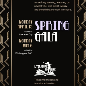 Literature to Life Will Host Spring Galas in New York City and Washington, D.C.