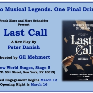 LAST CALL Opens in March at New World Stages Photo