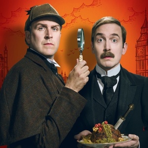 Full Cast Set For SHERLOCK HOLMES AND THE 12 DAYS OF CHRISTMAS at Birmingham Rep Photo