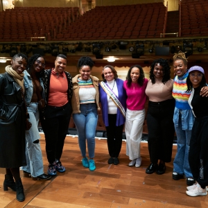 Photos: Great-Granddaughter of Ida B. Wells Visits SUFFS on Broadway Video