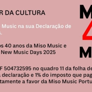Portugal Will Host ISCM World New Music Days 2025:
