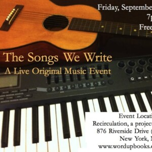 THE SONGS WE WRITE To Be Presented At Word Up Community Bookshop Photo