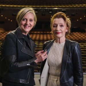 Photos: Lesley Manville Receives Tony Nominee Pin from Marianne Elliott Photo