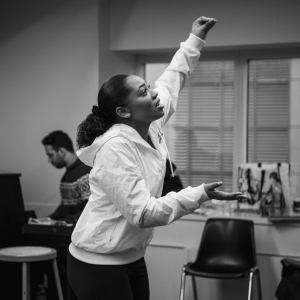 Photos: Hailey Kilgore, Carlos Valdes, and Tom Hewitt in HADESTOWN Rehearsals Photo