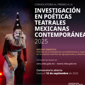 Se Abre La Convocatoria 2025 Del Premio A La Investigación En Poéticas Teatrales Me Photo