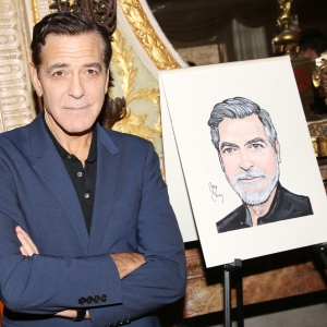 GOOD NIGHT, AND GOOD LUCK's George Clooney Gets His Sardi's Portrait! Photo