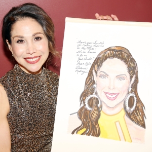 Photos: CHICAGO's Bianca Marroquín Receives Sardi's Caricature Photo