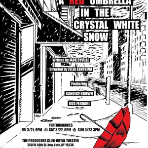 Genoveva Productions Presents A RED UMBRELLA IN THE CRYSTAL WHITE SNOW By Jack Dyville Photo