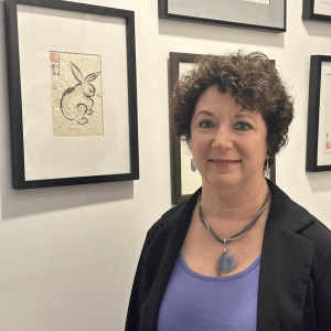 Tasha Bonfanti Balsom Displays Original Works of Chinese Brush Painting at City Winer Photo