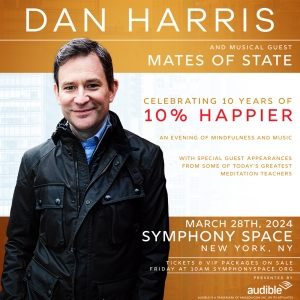 Dan Harris Brings An Evening of Mindfulness + Music to Symphony Space Photo