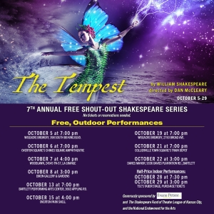 THE TEMPEST Comes to Outdoor Venues in Shelby County Next Month Photo