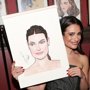 Photos: CHESS Star Lea Michele Receives Portrait at Sardis Photo