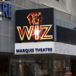 Up on the Marquee: THE WIZ Photo