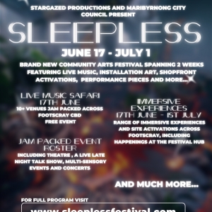 SLEEPLESS FOOTSCRAY FESTIVAL Comes to Melbourne in June Photo