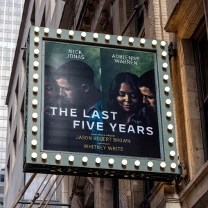 Up on the Marquee: THE LAST FIVE YEARS Photo