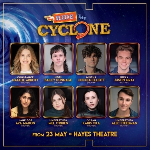 Cast Set For RIDE THE CYCLONE at Hayes Theatre Company Photo