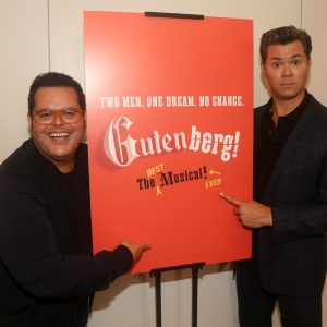 Photos: Josh Gad & Andrew Rannells Get Ready for GUTENBERG! THE MUSICAL!