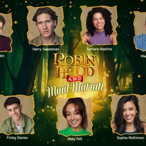 Cast Set For ROBIN HOOD AND MAID MARIAN Panto at Corn Exchange Newbury Photo
