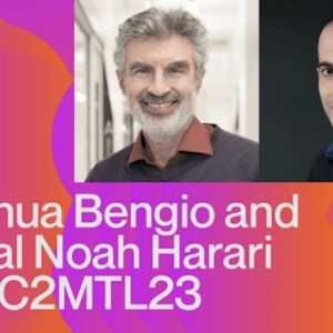 Yoshua Bengio and Yuval Noah Harari Come To C2 Montréal This Month Photo