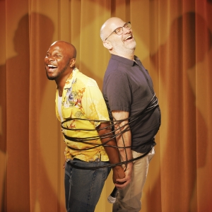 Cast Set For THE COMEDIANS at Chicagos Raven Theatre Company Photo