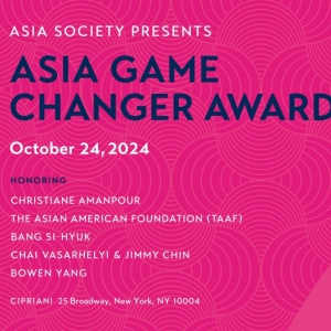 Asia Society To Host ASIA GAME CHANGER AWARDS This Month Photo