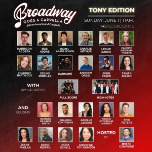 Broadway Goes A Cappella Tony Edition Comes to the Green Room 42 Photo