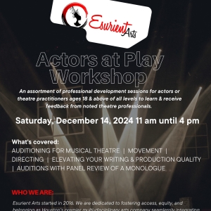 The Actors at Play Workshop Returns to Esurient Arts Photo