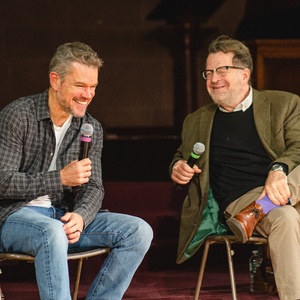 Photos: Matt Damon Joins Alec Baldwin in HOLD ON TO ME DARLING Reading Photo