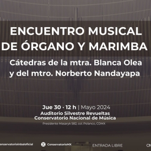 El órgano Y La Marimba Se Funden En Un Encuentro Musical En El Conservatorio Nacional Photo