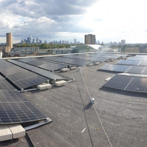 Hackney Empire Installs Over 75 Large Solar Panels as Part of Efforts to Reduce Their Photo