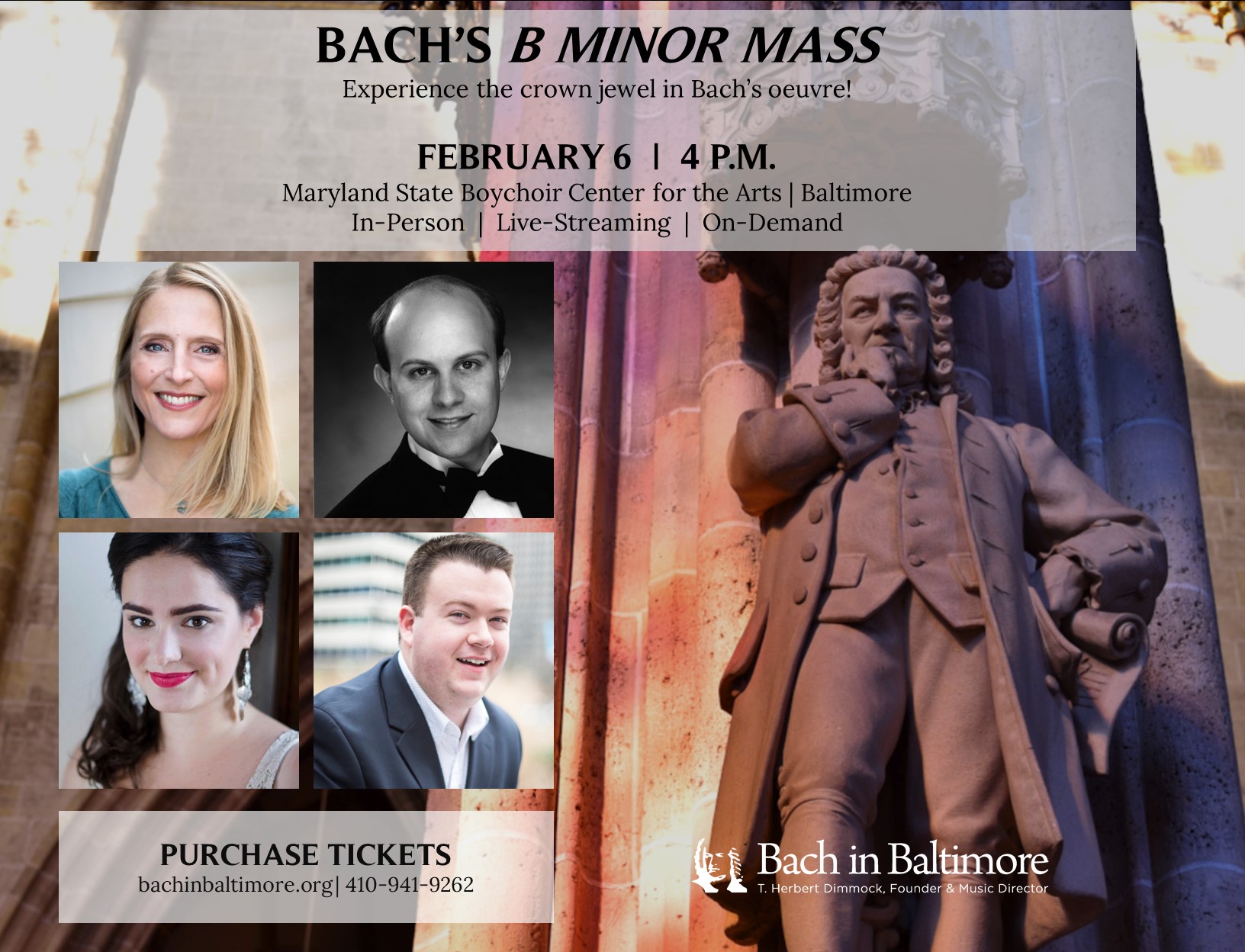 Bach In Baltimore to Perform Bach's B Minor Mass Image