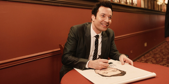 Photos & Jimmy Fallon Receives Sardi's Portrait