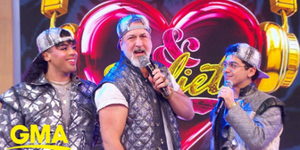 Joey Fatone and the Cast of & JULIET Perform Mashup on GMA