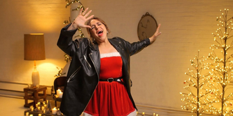 Jessica Vosk Stars in 'Santa Tell Me' Music Video