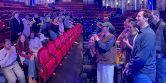 NYC Public School Students Sing 'Beyond the Sea' For Jonathan Groff