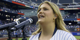 SMASH Star Bella Coppola Performs National Anthem at Mets Game