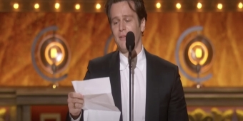 Video: Jonathan Groff Accepts Tony Award For MERRILY WE ROLL ALONG