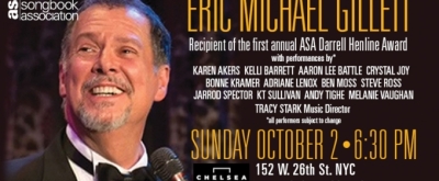 American Songbook Association To Honor Eric Michael Gillett With First Darrell Henline Awa Photo