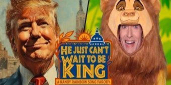 视频：Randy Rainbow用《狮子王》的歌曲《他迫不及待想要当国王》进行模仿表演