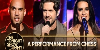 视频：亚伦·特维特、丽娅·米歇尔和尼古拉斯·克里斯托弗在《今夜秀》演绎《国际象棋》组曲