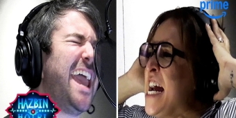 视频：观看杰西卡·沃斯克和亚历克斯·布莱特曼在《地狱旅馆》第二季中的演唱录音室片段