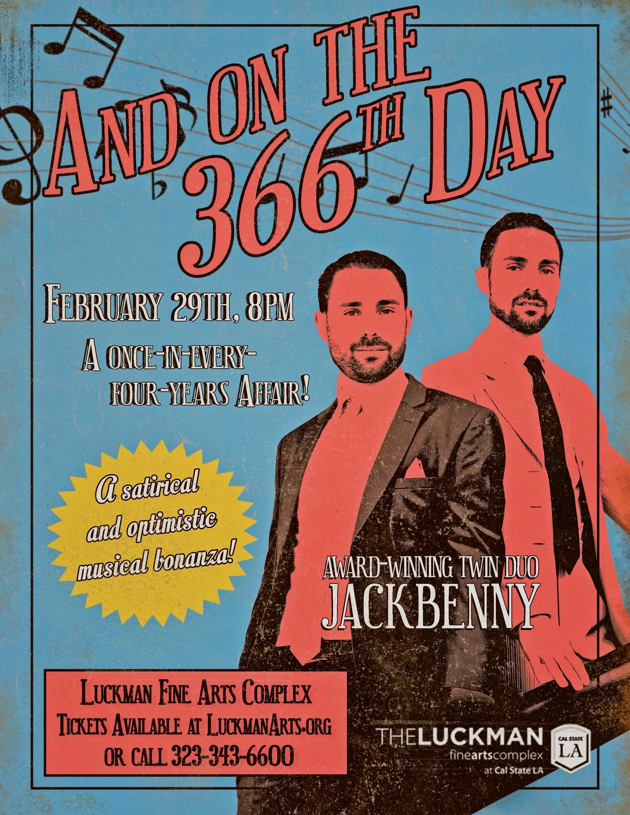 Special Guests Announced For Jackbenny: AND ON THE 366th DAY 