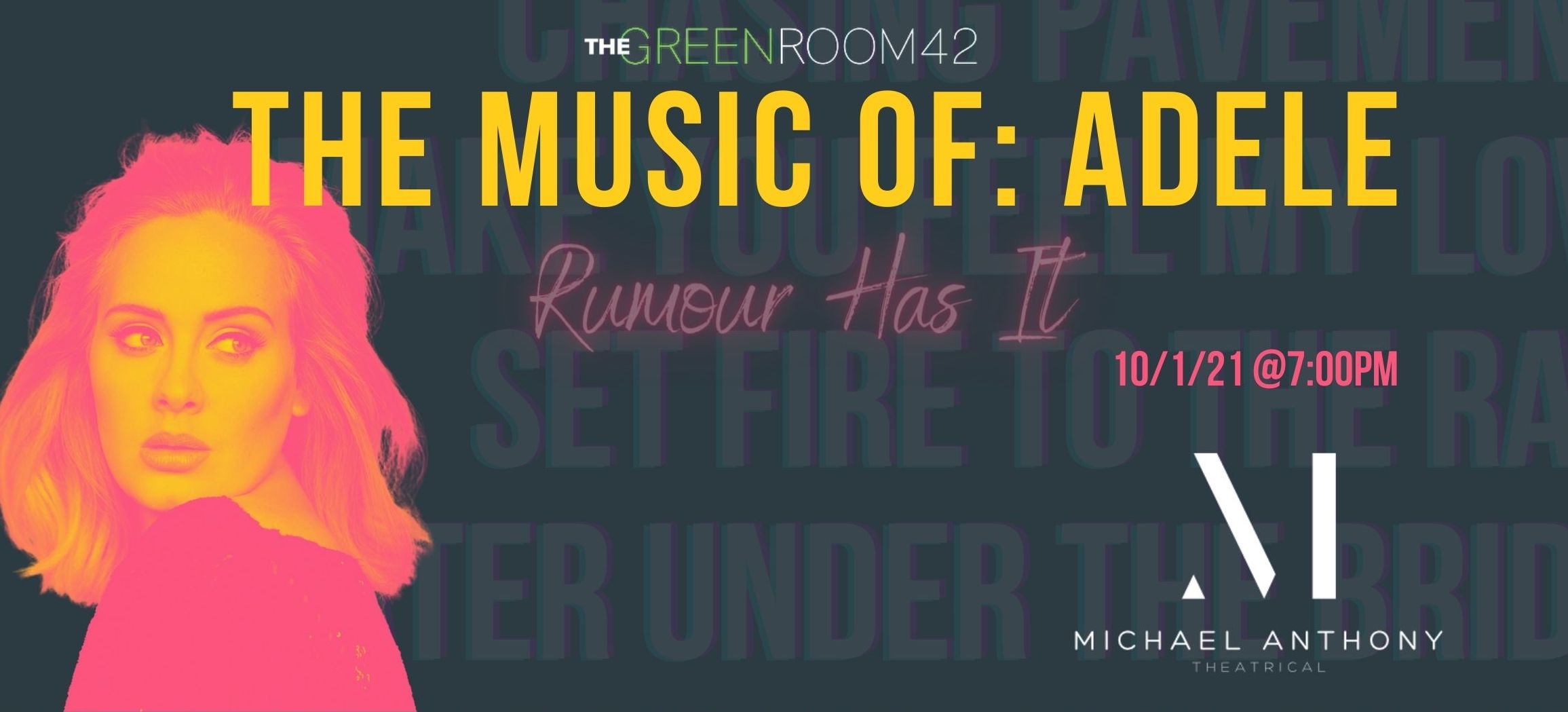 THE MUSIC OF: ADELE to be Presented at The Green Room 42 Image