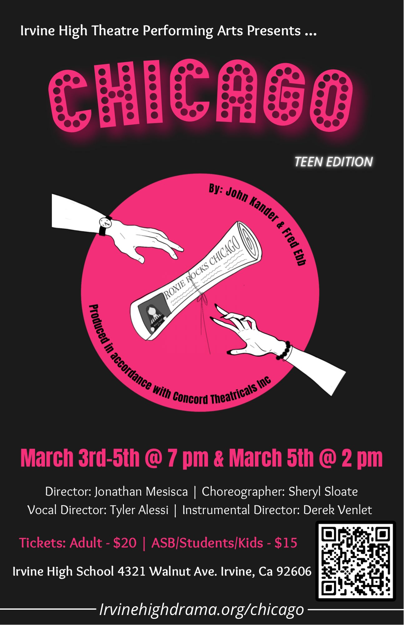 CHICAGO: TEEN EDITION Comes To Irvine High School Image