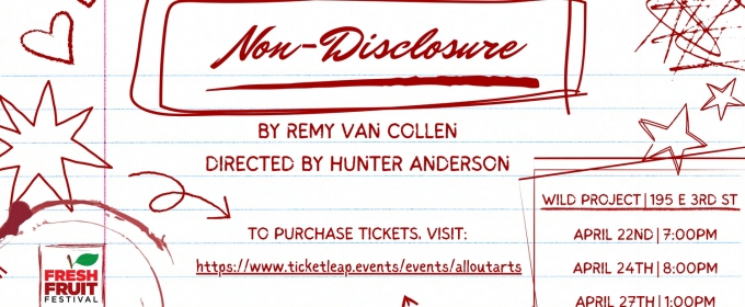 Remy Van Collen's NON-DISCLOSURE To Be Featured As Part Of The 2024 Fresh Fruit Festival