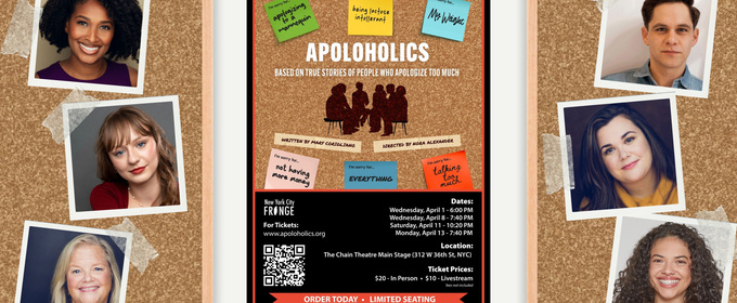 APOLOHOLICS to Premiere at New York Fringe Festival This April