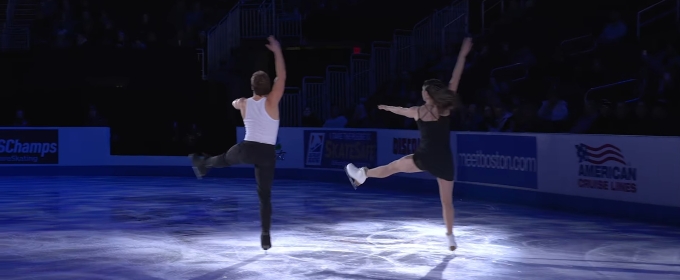 Video: Ice Skaters Caroline Green and Michael Parsons Perform to SUNSET BOULEVARD