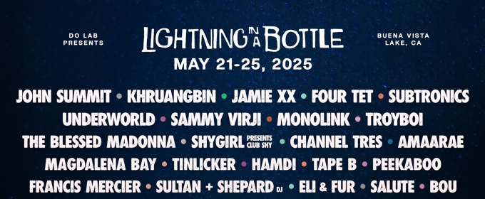 Audrey Nuna, BIIANCO & More Join Lineup for Lightning In A Bottle 2025